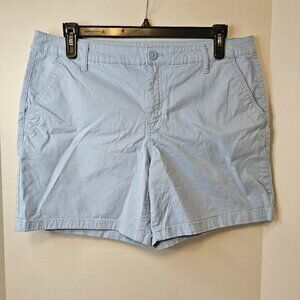 St. John's Bay Light Blue Women Chino Shorts Size 16